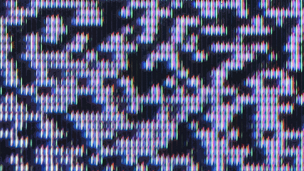 Adobe Portfolio error Glitch experimental pattern Repetition Technology television video process metaphor Paradox signal loss white noise rain post-digital