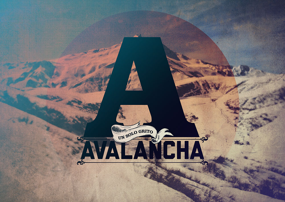 avalancha Avalanche poster inspiration letters badge type rock BrooklynCreates