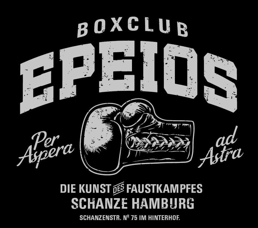 tshirt boxen sport gloves boxing glove logo boxclub hamburg schanze boxsport Faustkampf vintage heritage shirt screen printing