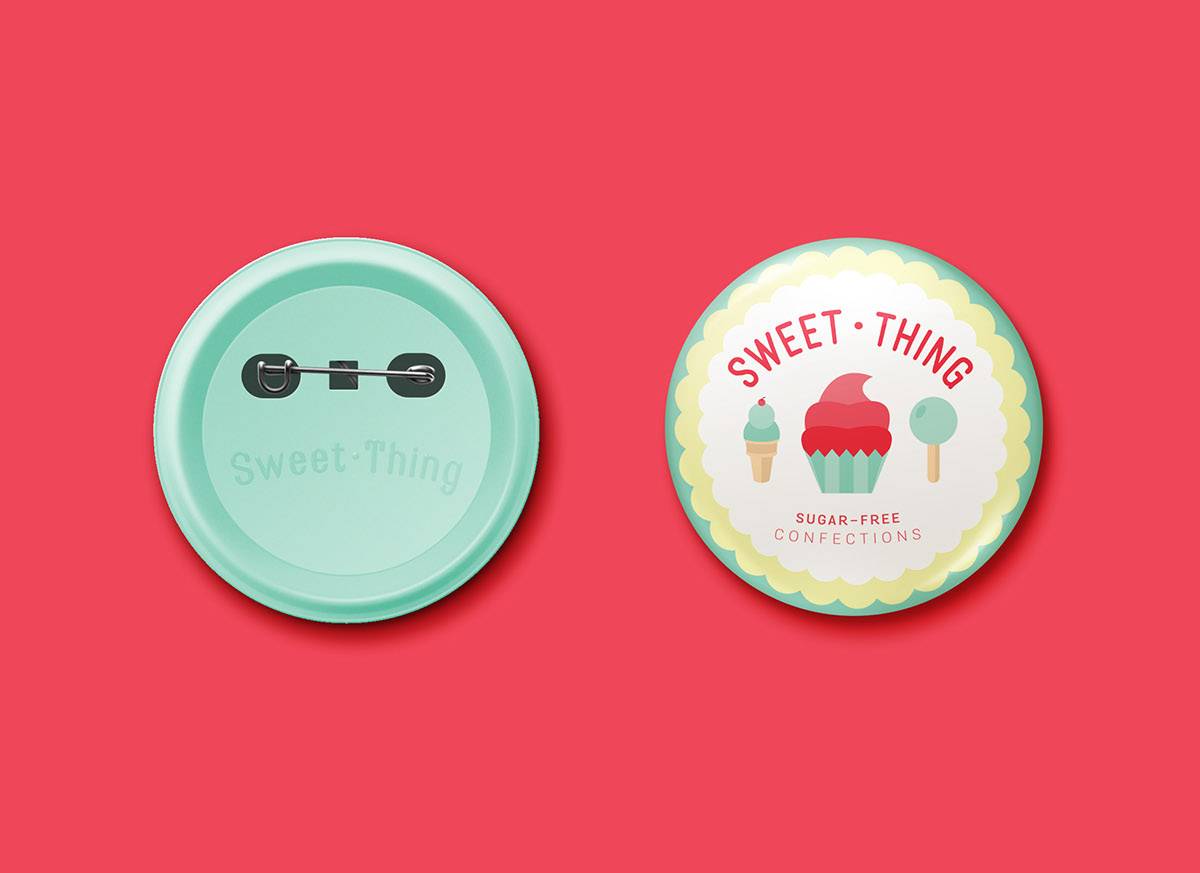 Confection Candy identity pattern button table tent bag Sweets Window vector menu