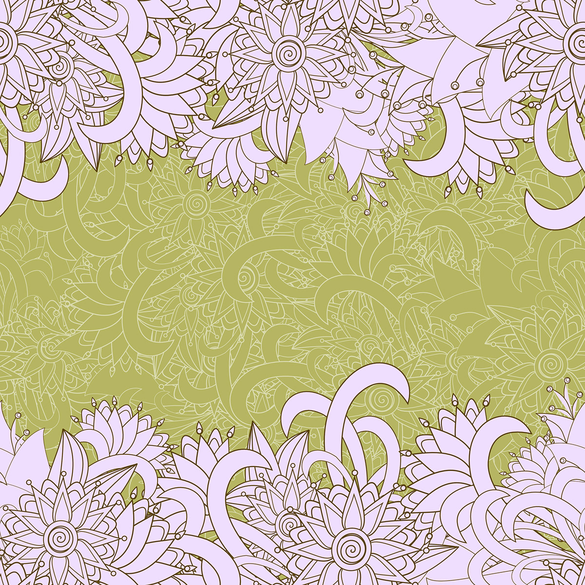 seamless pattern textile fabric surface design floral paisley abstract