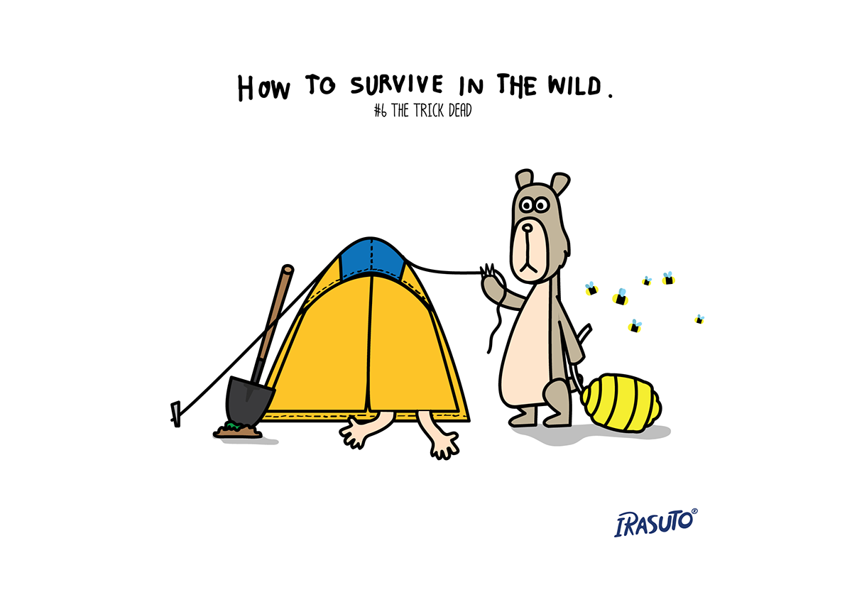 Illustrator camping journey survivor