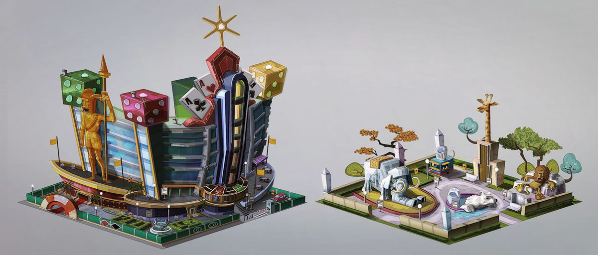 Towner Social Games buildings sim city