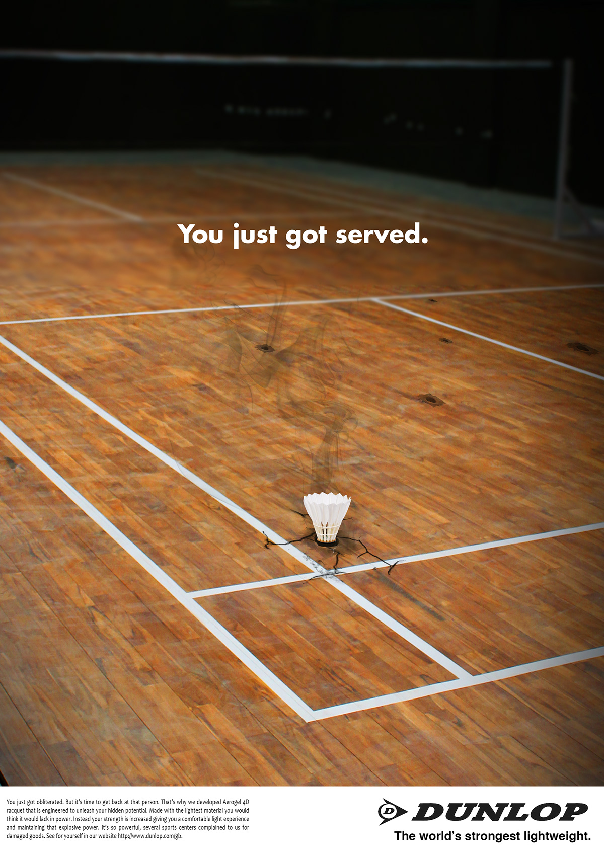 Dunlop print ad tennis squash badminton