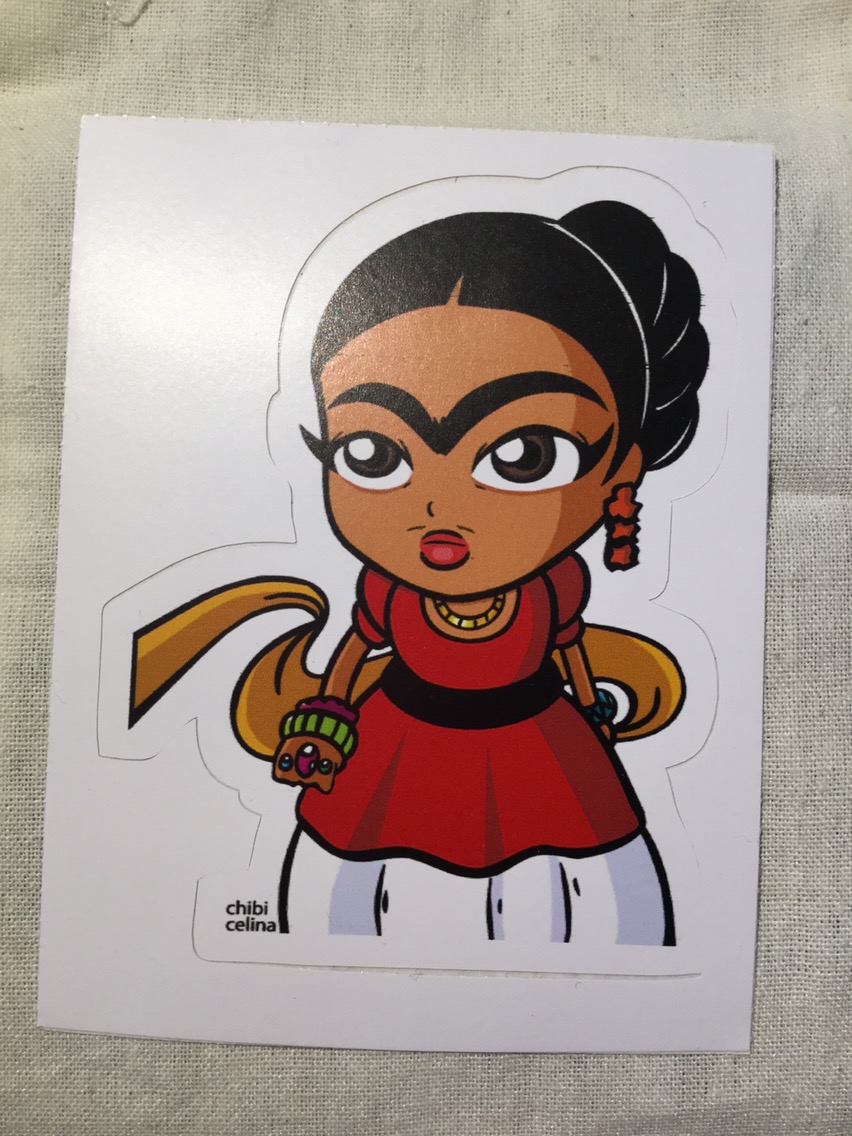 frida Frida Kahlo chibicelina chibi frida celina hernandez RedBubble Mexican comic artist