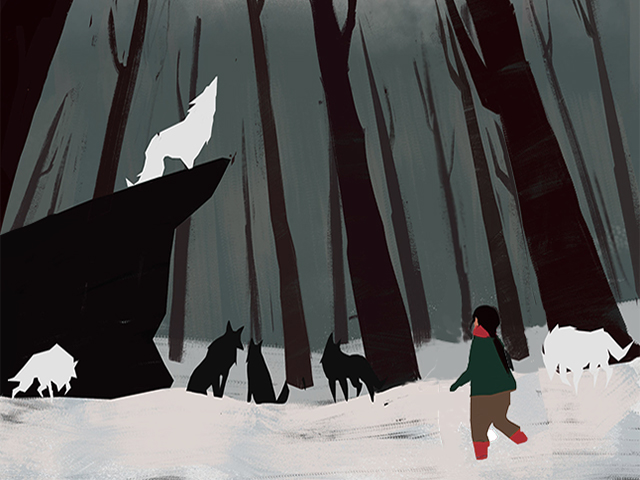 game Indie game snow wolves narrative