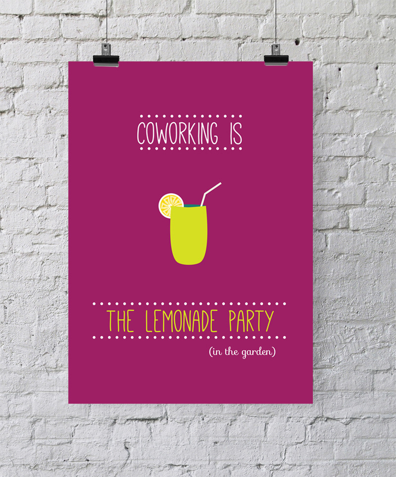 poster coworking art graphic