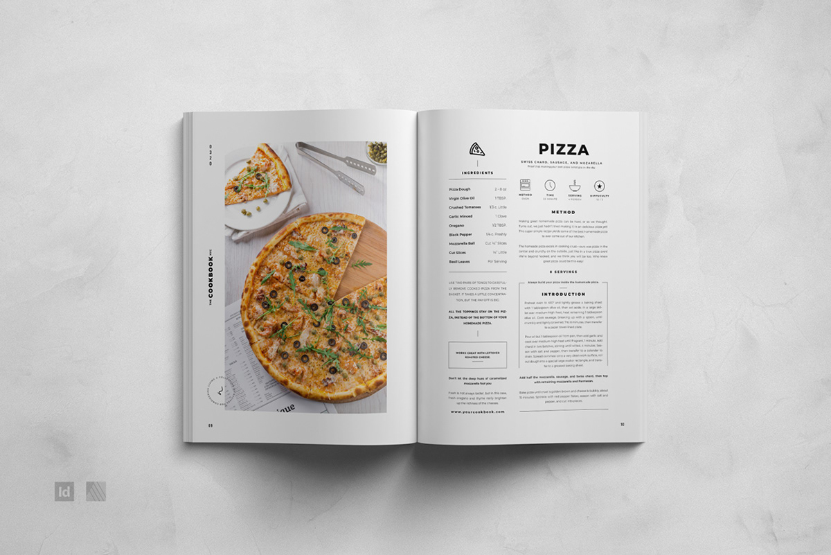 cheff cookbook cookbook template creative cookbook Editorial Cookbook Food  kitchen recipe book recipes studio bons