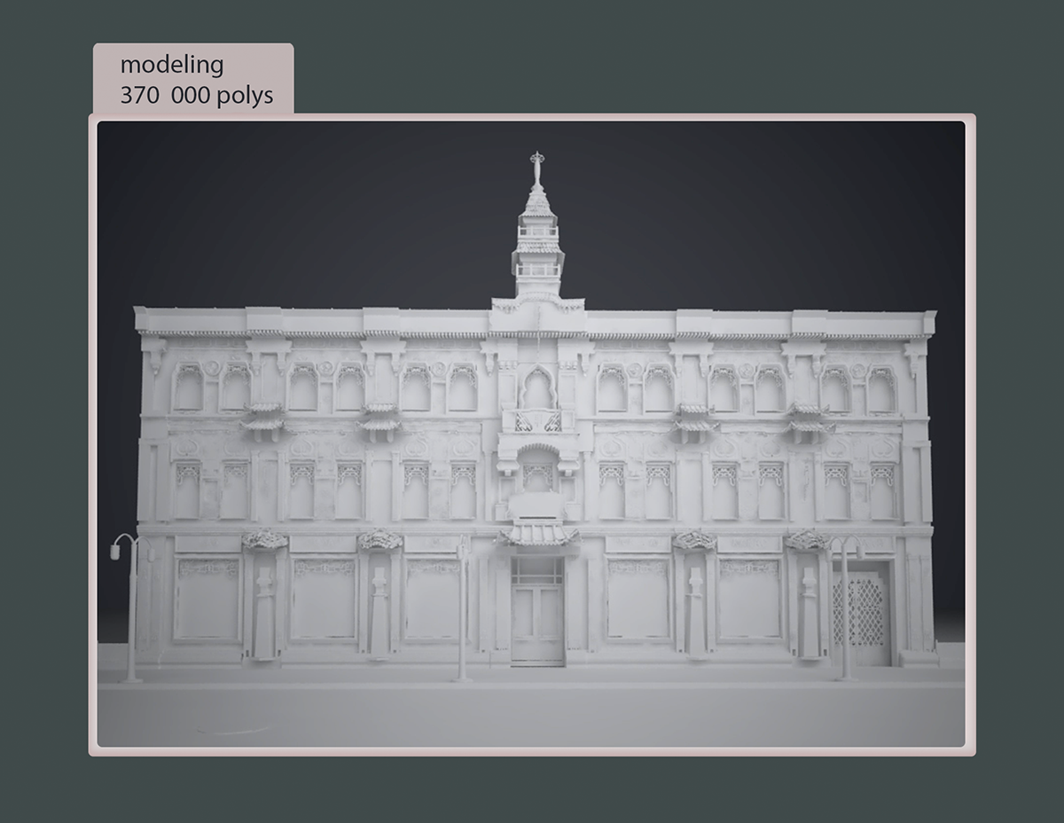 Teashop art 3D Maya vray Moscow modeling Render model