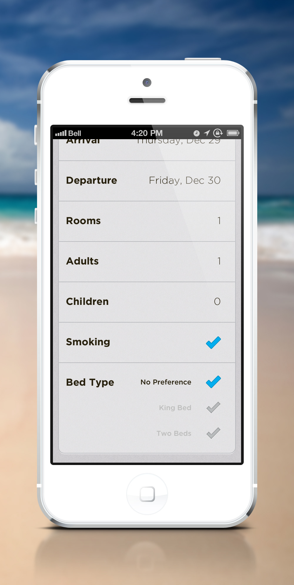 hotel iOS app  mobile  iOS mobile design