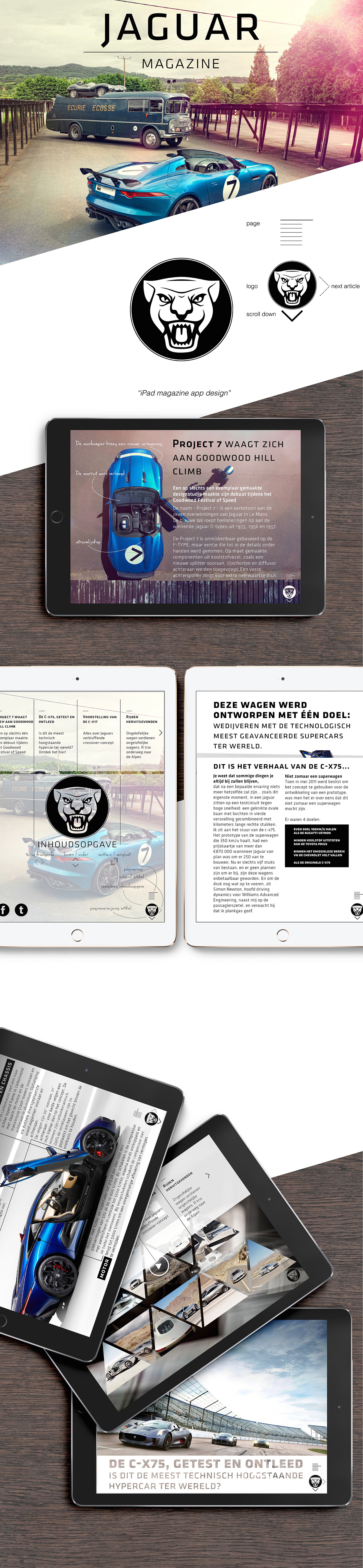 jaguar magazine iPad application car Cars