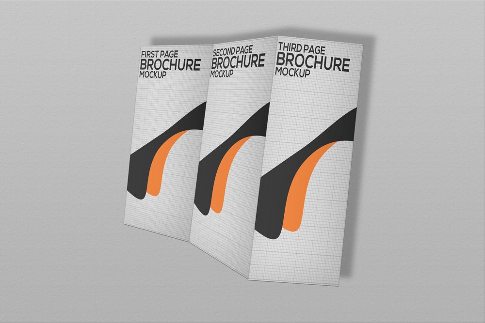 freebie free brochure trifold tri-fold Mockup mock-up mock-ups psd photoshop clean simple easy