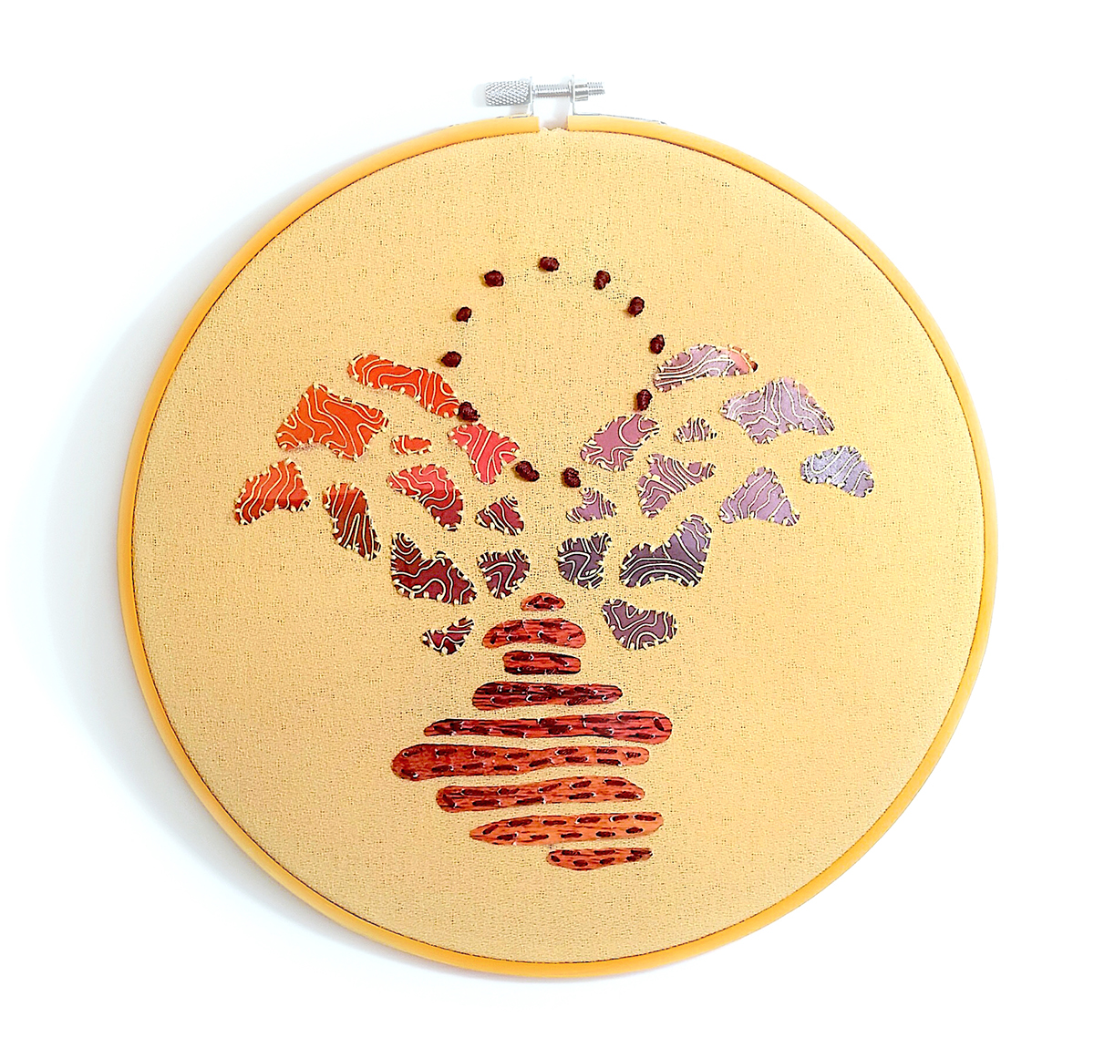 fibers print batik shibori Embroidery applique