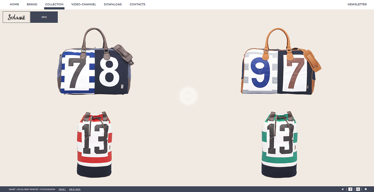 solasié Sportswear Italy salento goran Rugby Kitesurfer accessories bag backpack Shopper plush K-WAY blanket