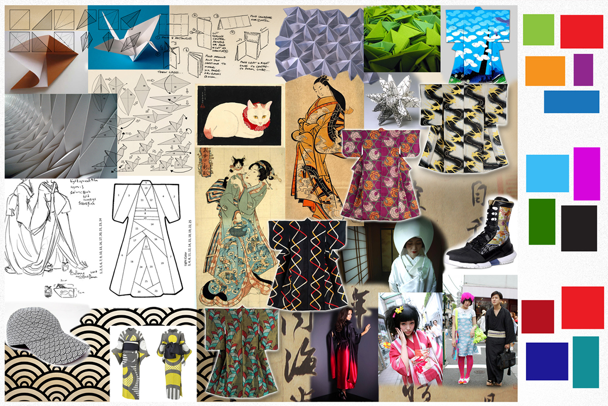 Adobe Portfolio  Pattern Design Textiles prints  fabric prints fabric prints origami 