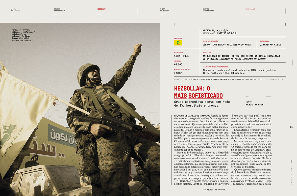 Adobe Portfolio magazine editorial revista Terror Terrorism Isis ISIL islam hamas hezbollah boko haram taliban AlQaeda