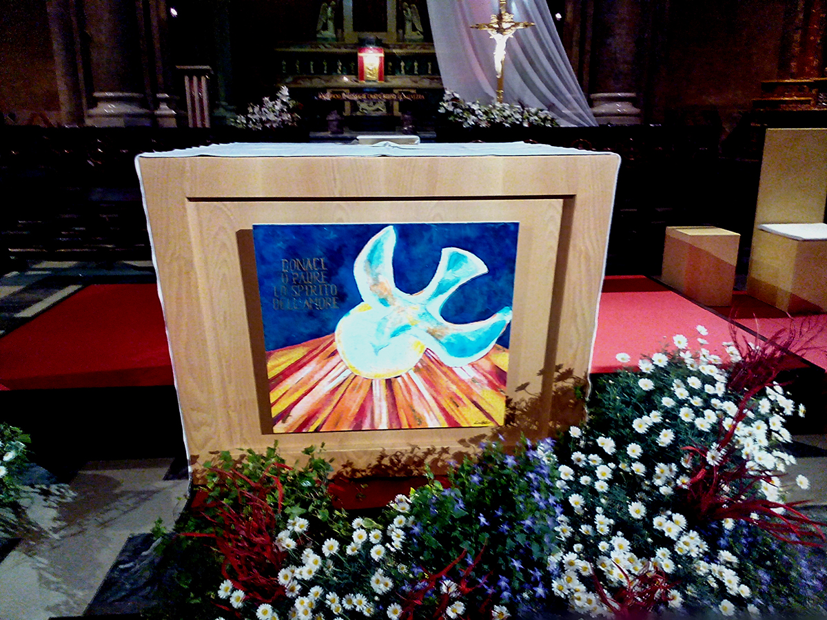 Altarpiece paint holyspirit