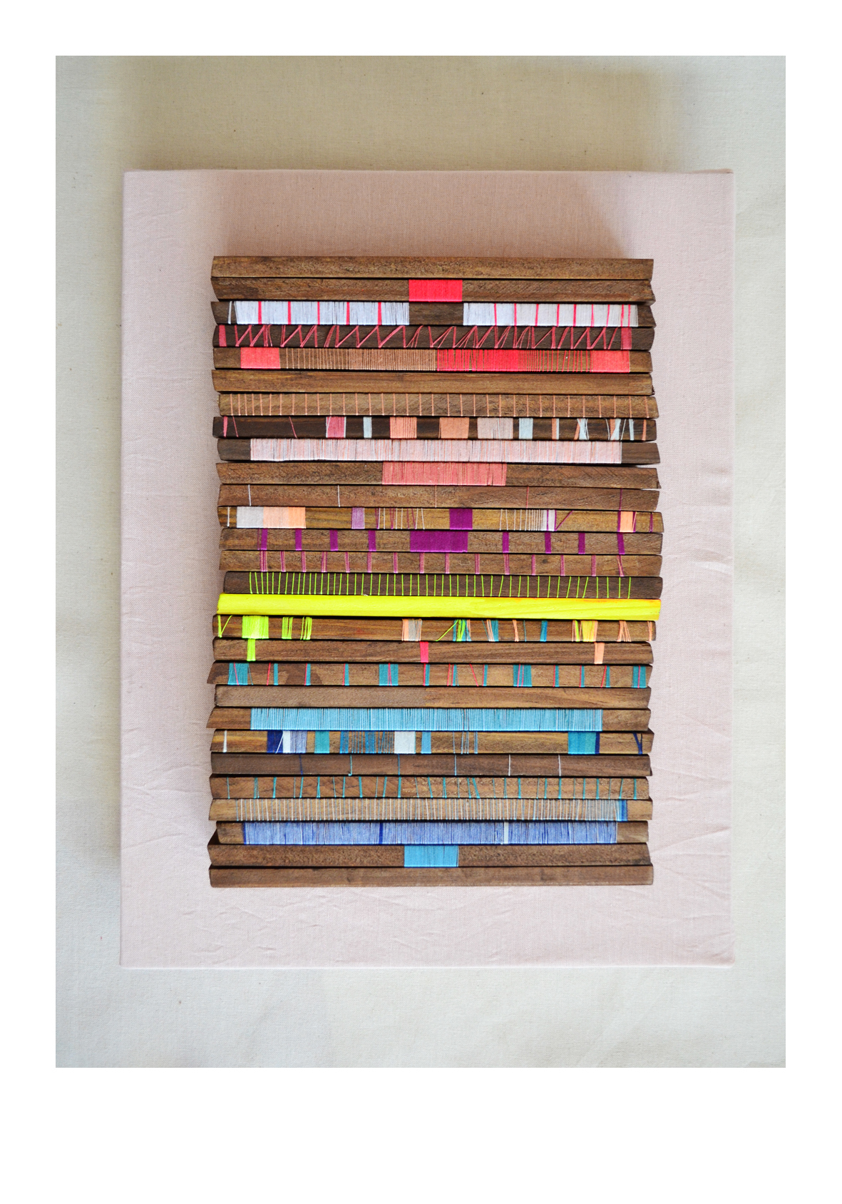 color colour morfologia  longinotti  fadu uba colección Collection  hilos thread wood madera