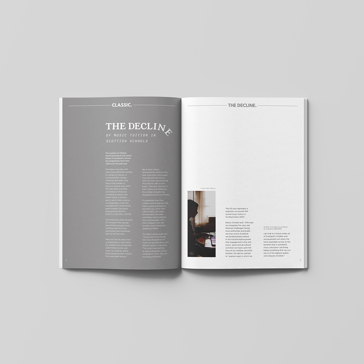 classical music editorial design  graphic design  Layout Design magazine music vogue Zine 