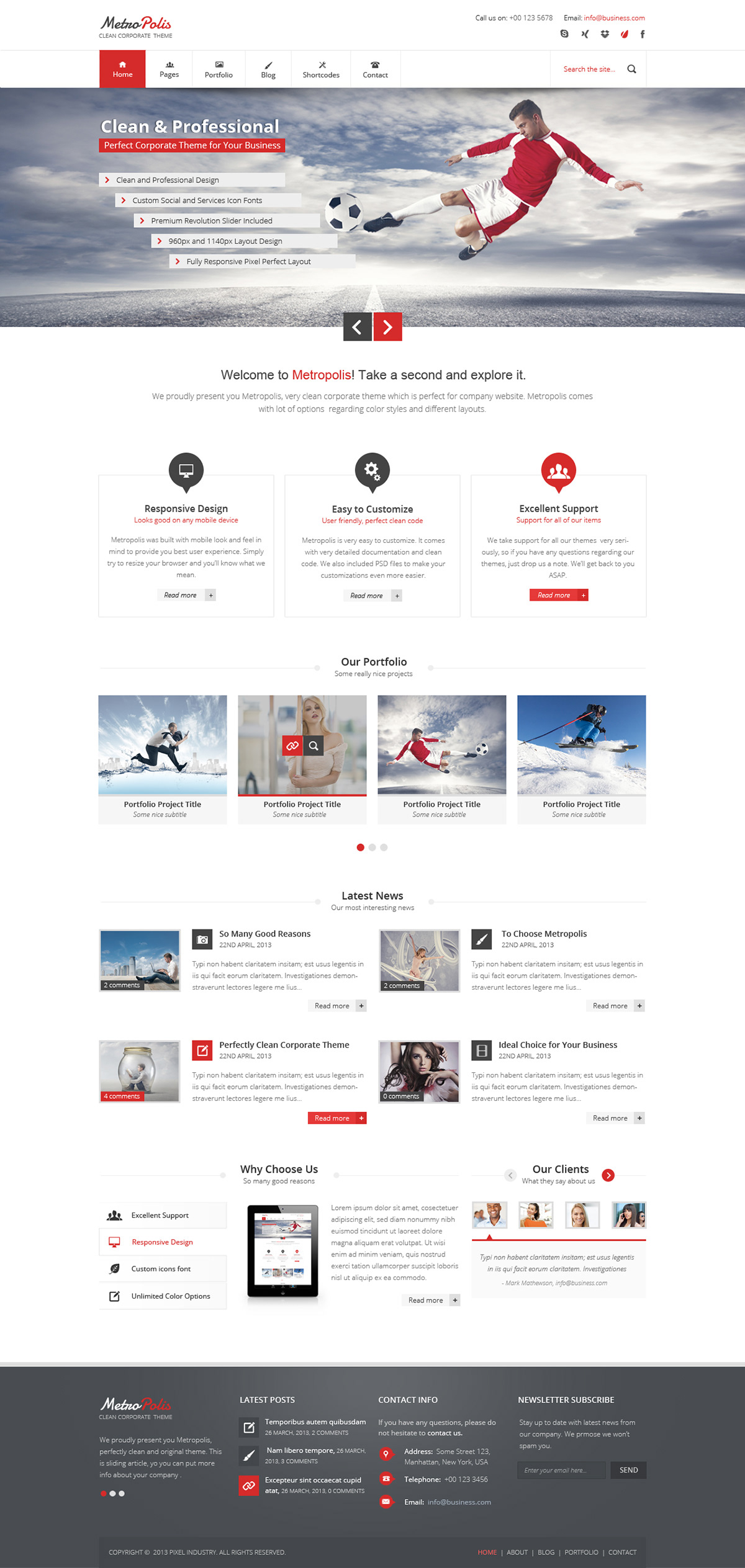 clean  psd  design  web  template corporate  business modern premium themeforest