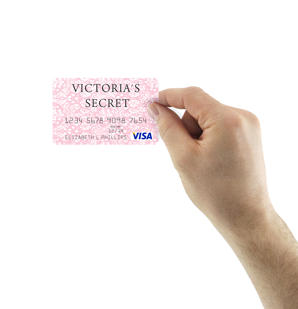 victoria secret shopping bag credit card