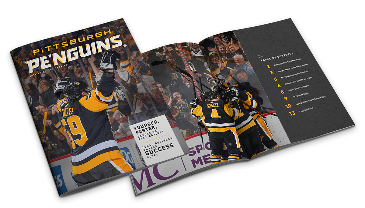 NHL Pittsburgh Penguins branding  campaign sports marketing   Advertising  graphic design 