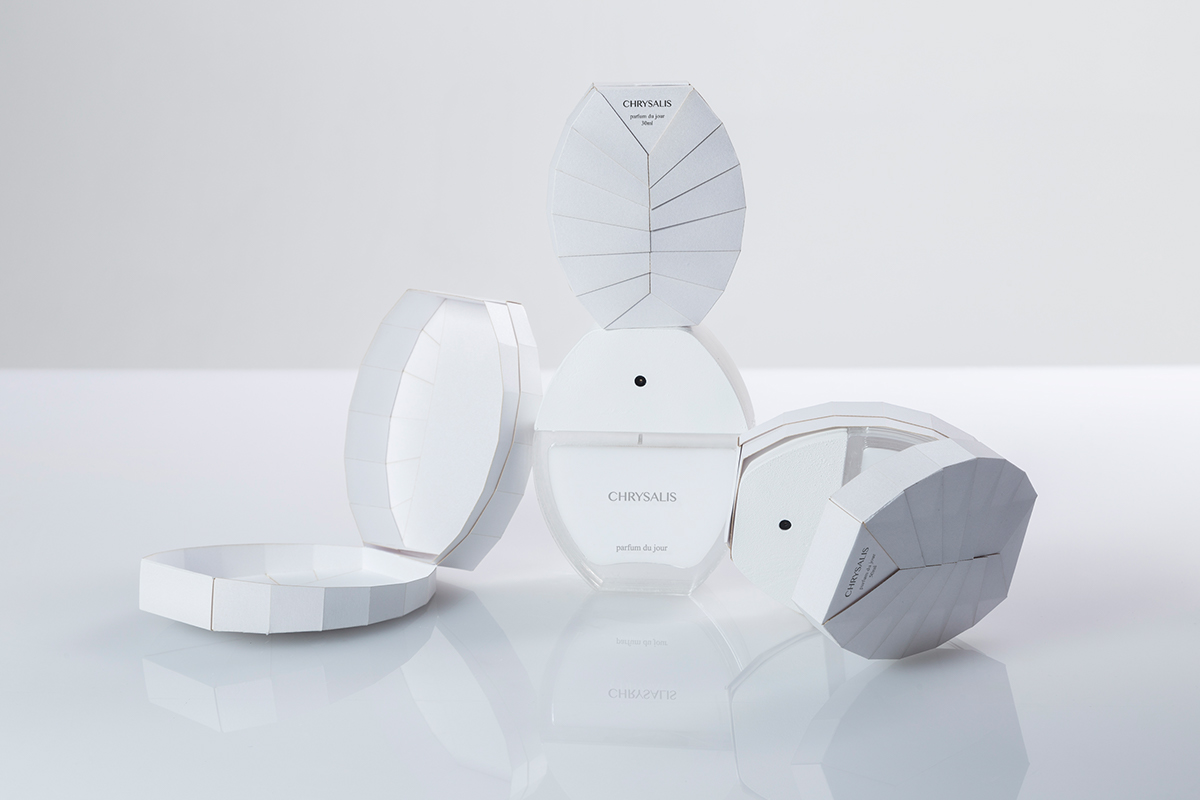 recreate packaging  Inspired by Nature butterfly moth perfume luxury Stora Enso chrysalis Nature