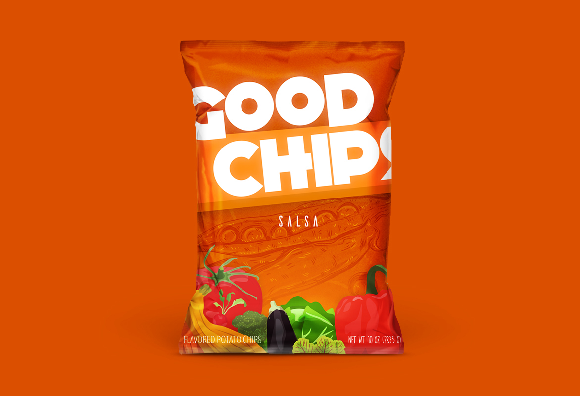 chip bag design package design 