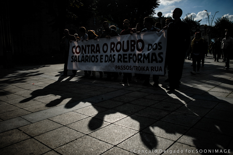 people manifestation government austerity portugal braga troika portugal soonimage