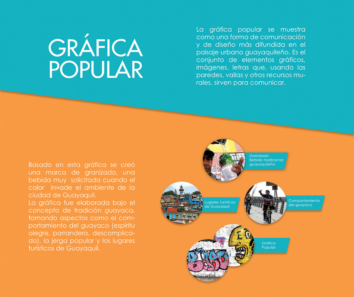 Packaging gráfica popular diseño tradición guayaquil