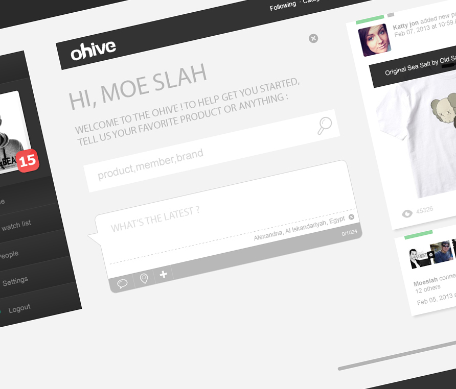 Ohive moeslah MOE slah UI ux Website Webdesign