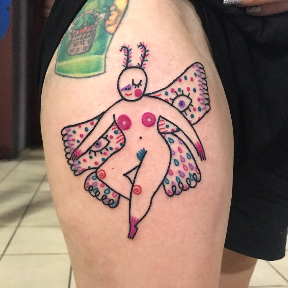 El Salvador tattoo moth witch Magical feminism queer