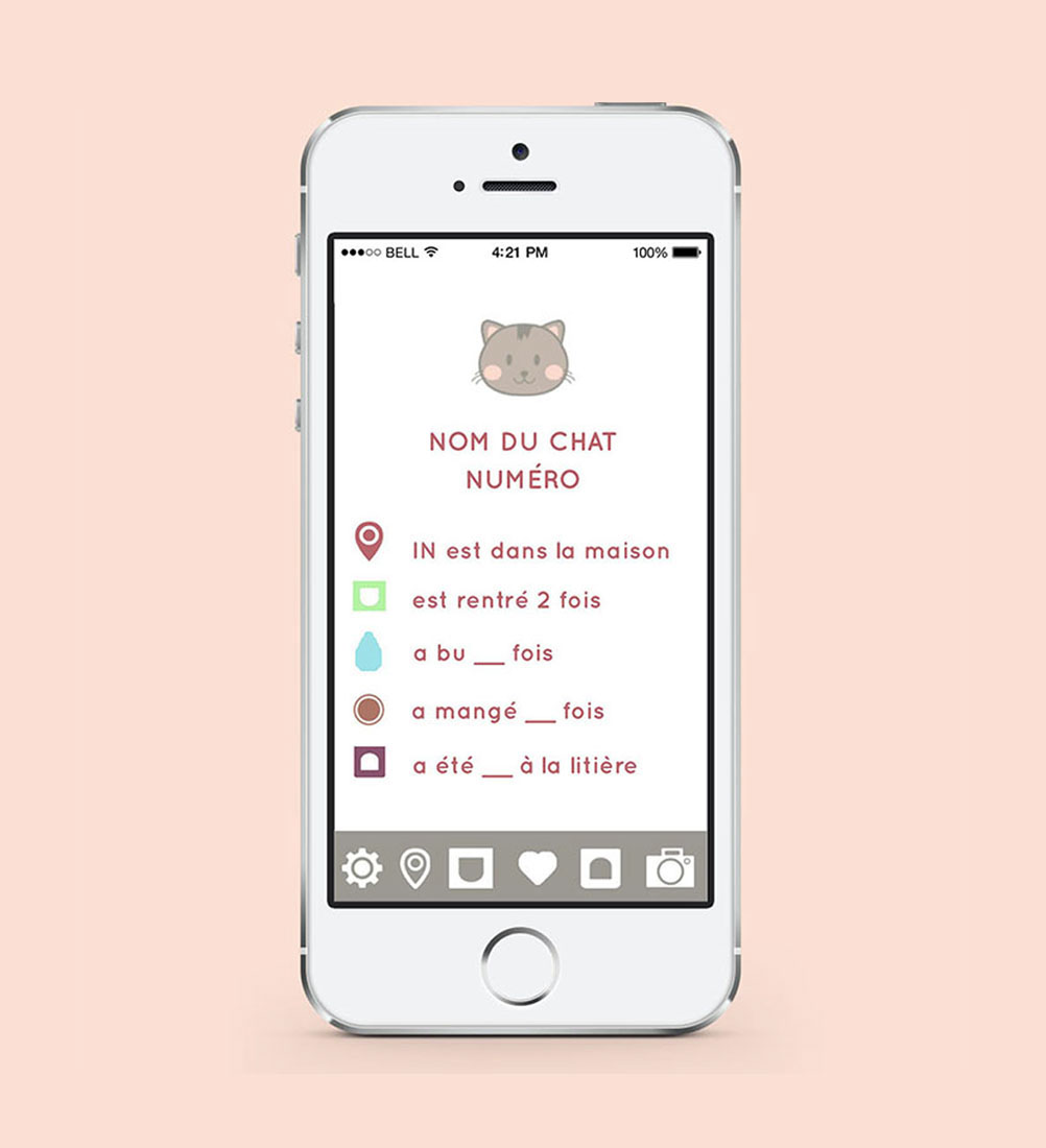 Mobile Application ios Cat Pet Chat smartphone