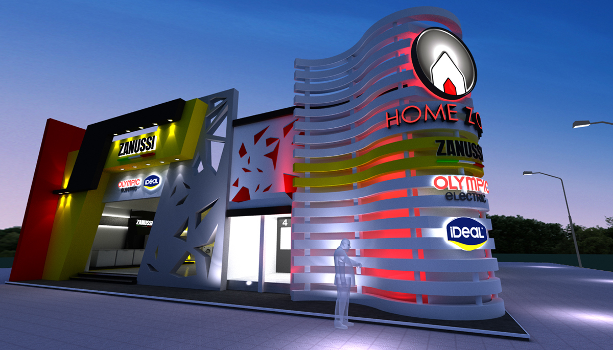 home appliances egypt booth Outdoor Booth Exhibition  attractive new idea idea electrolux Zanussi