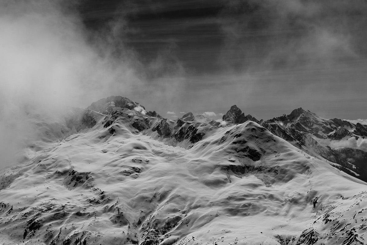 mountains davos snow winter landscape photography alps