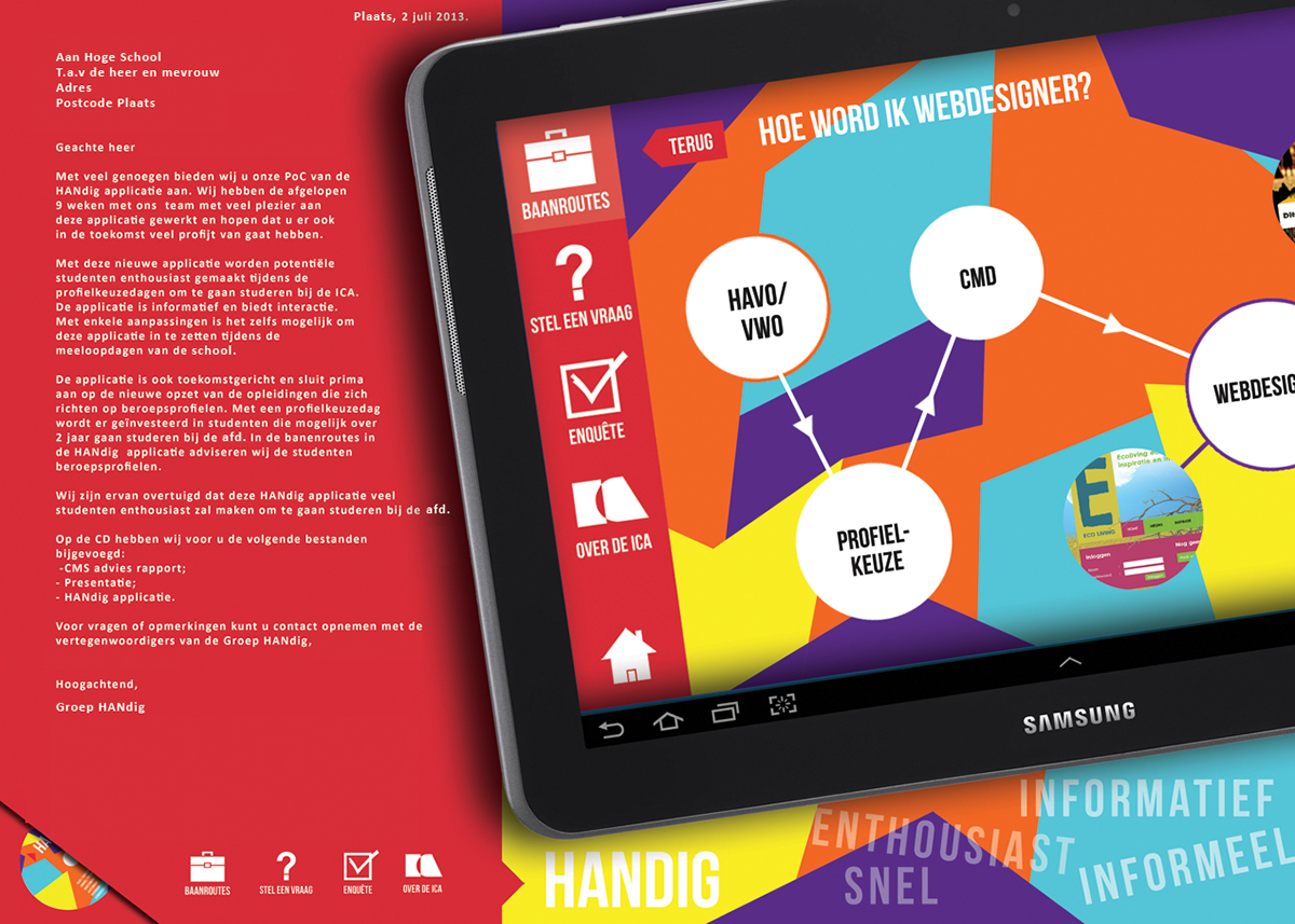 application  app  HANdig School Project Education