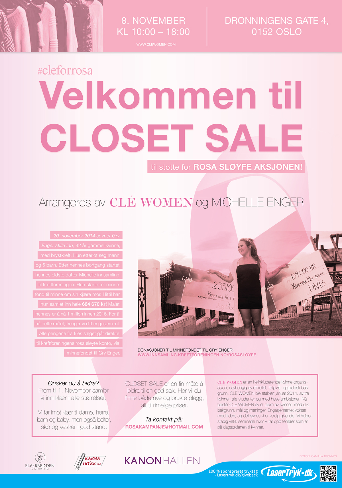 flyer poster clewoman BreastCancerAwareness pink Pinkribbon 