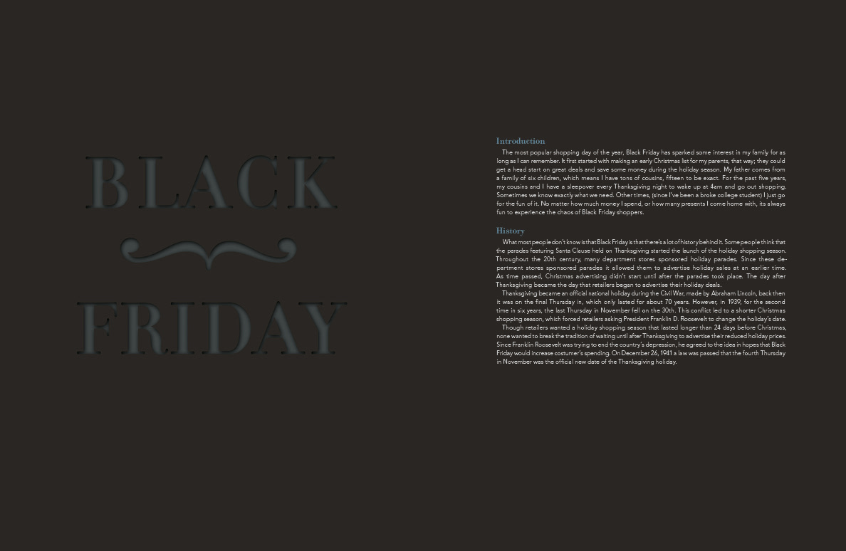 Black Friday publication design
