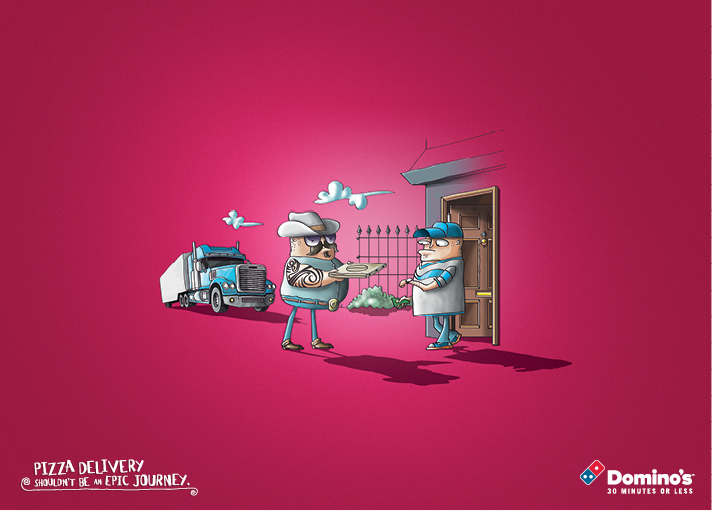 Cannes Lions 2013 Cannes lions dominos soldier journey Pizza Truck captain delivery pizza delivery 30 minutes