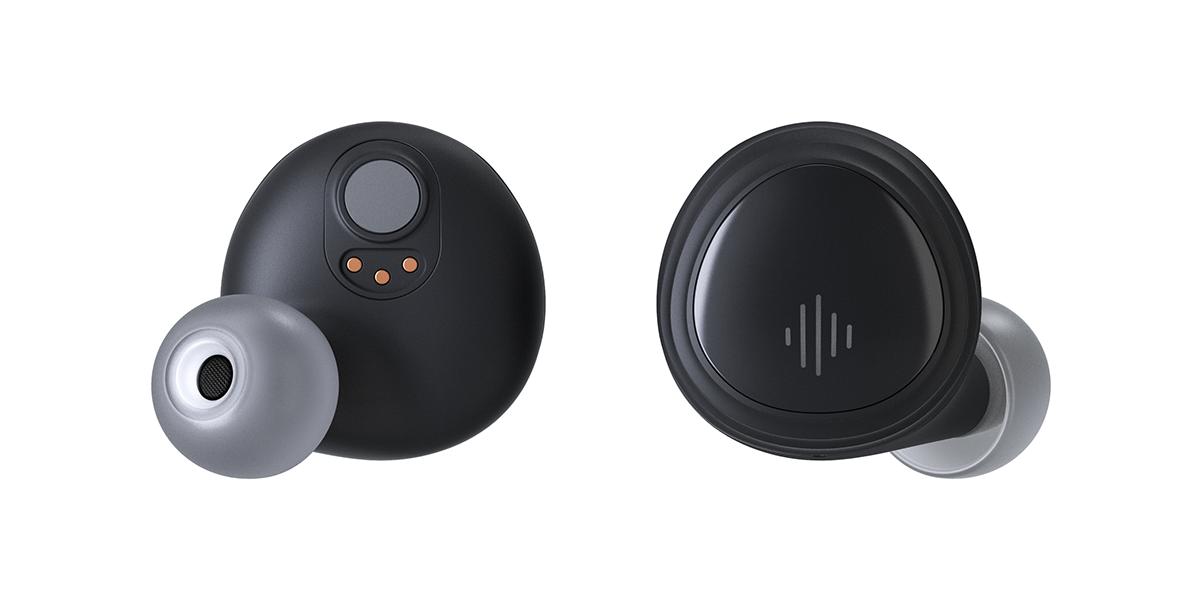 Smart wireless Earbuds alto earbit vinylblack Web industrial design  product design  Startup