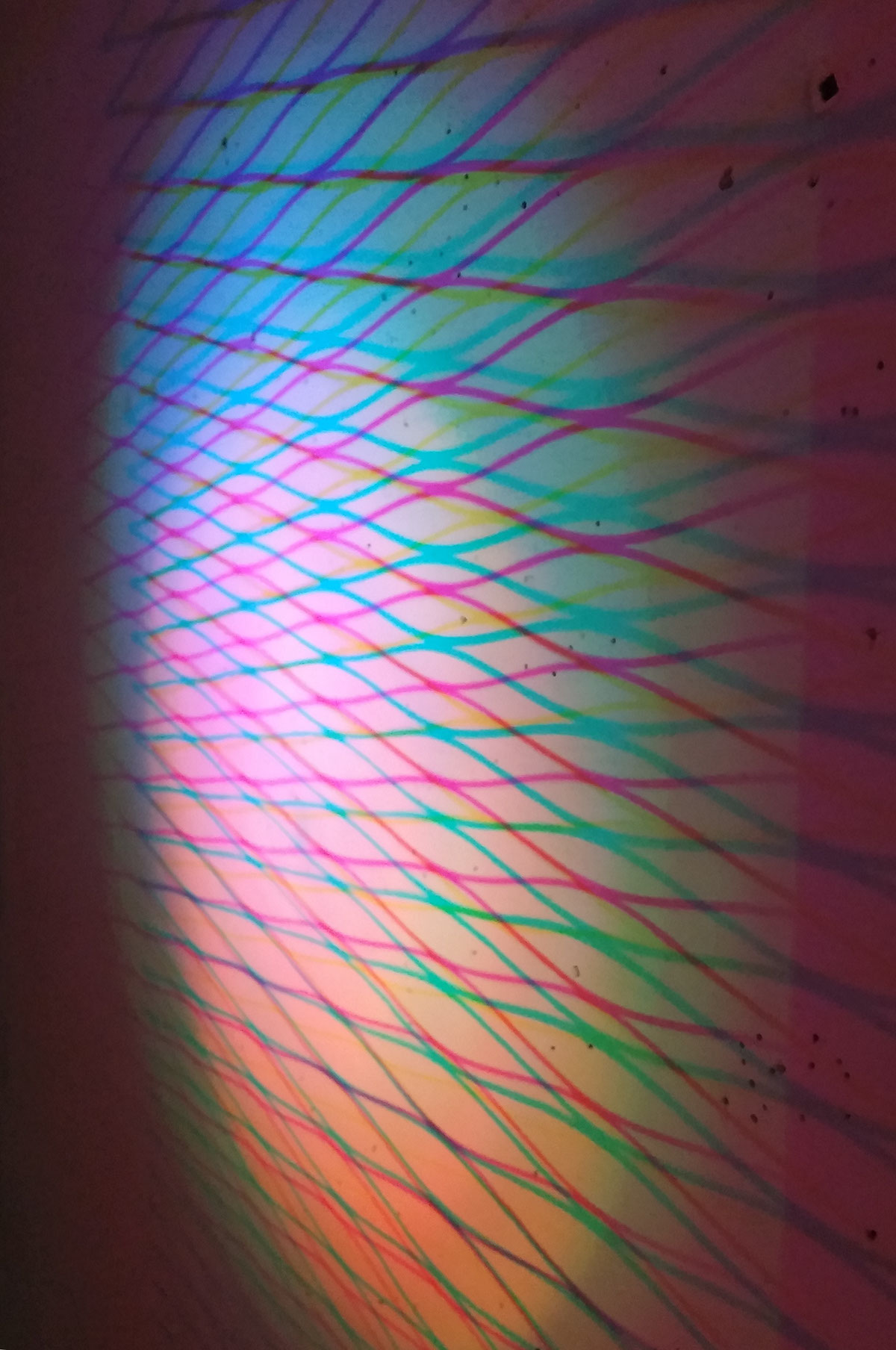 cut paper paper installation led rainbow color