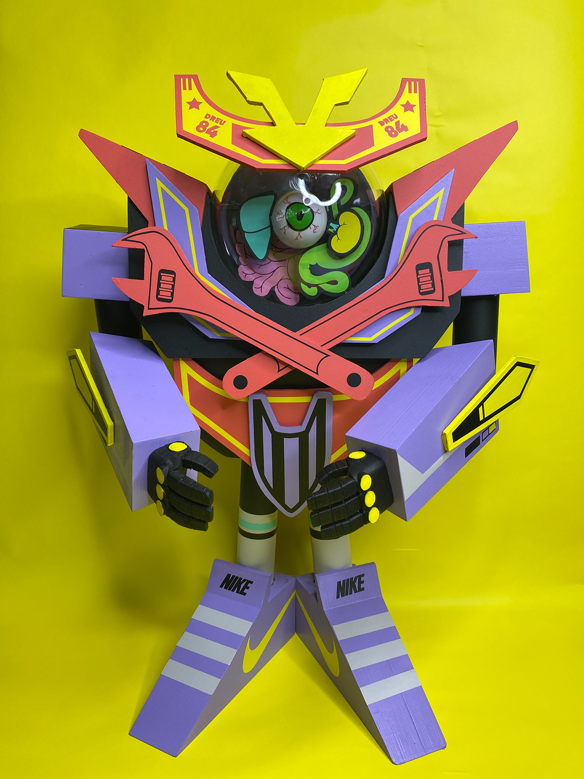 art Cyborg figure Graffiti robot toy toyart Urban vinyl