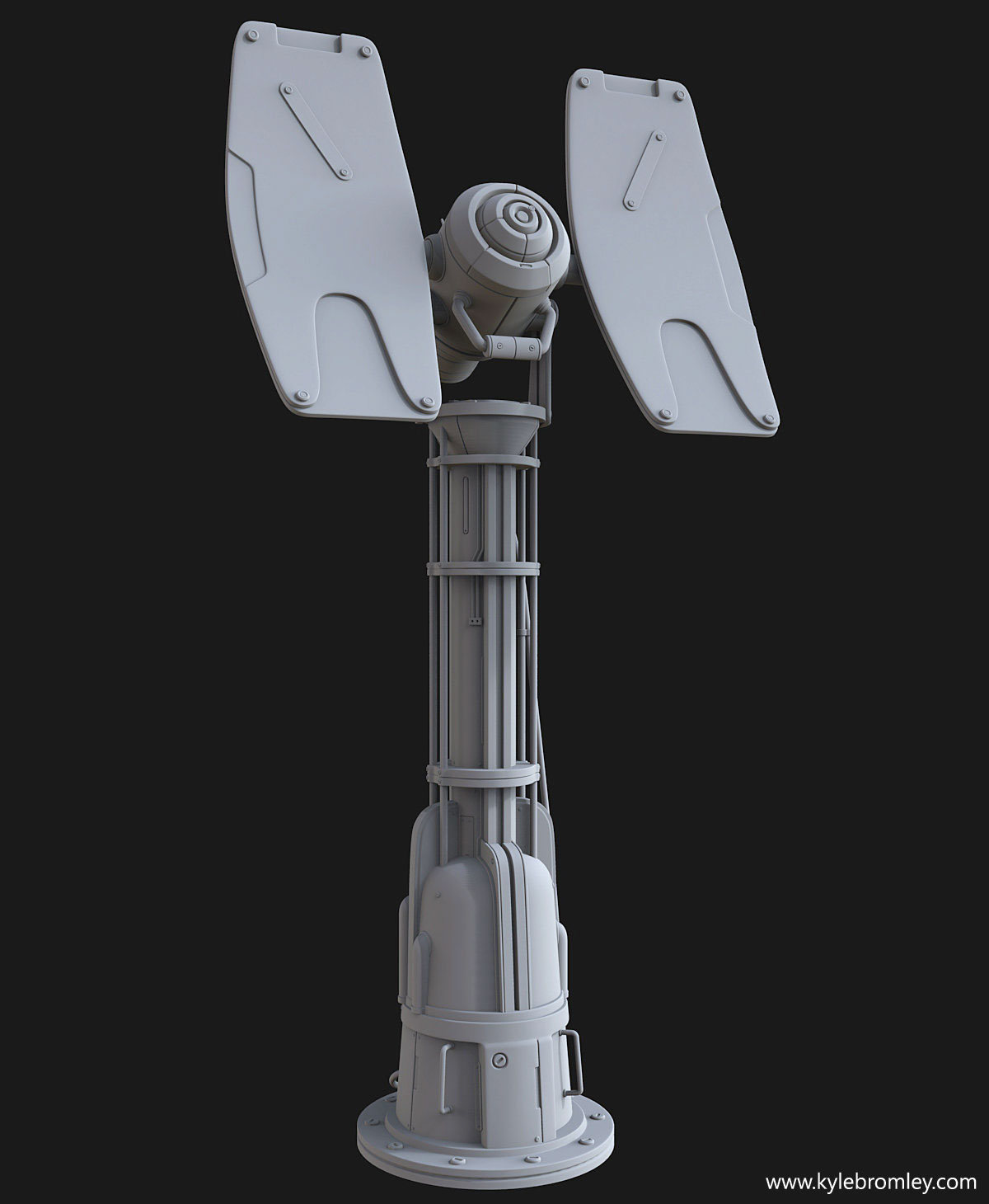 Adobe Portfolio 3ds max kyle Halo communication tower 3D prop