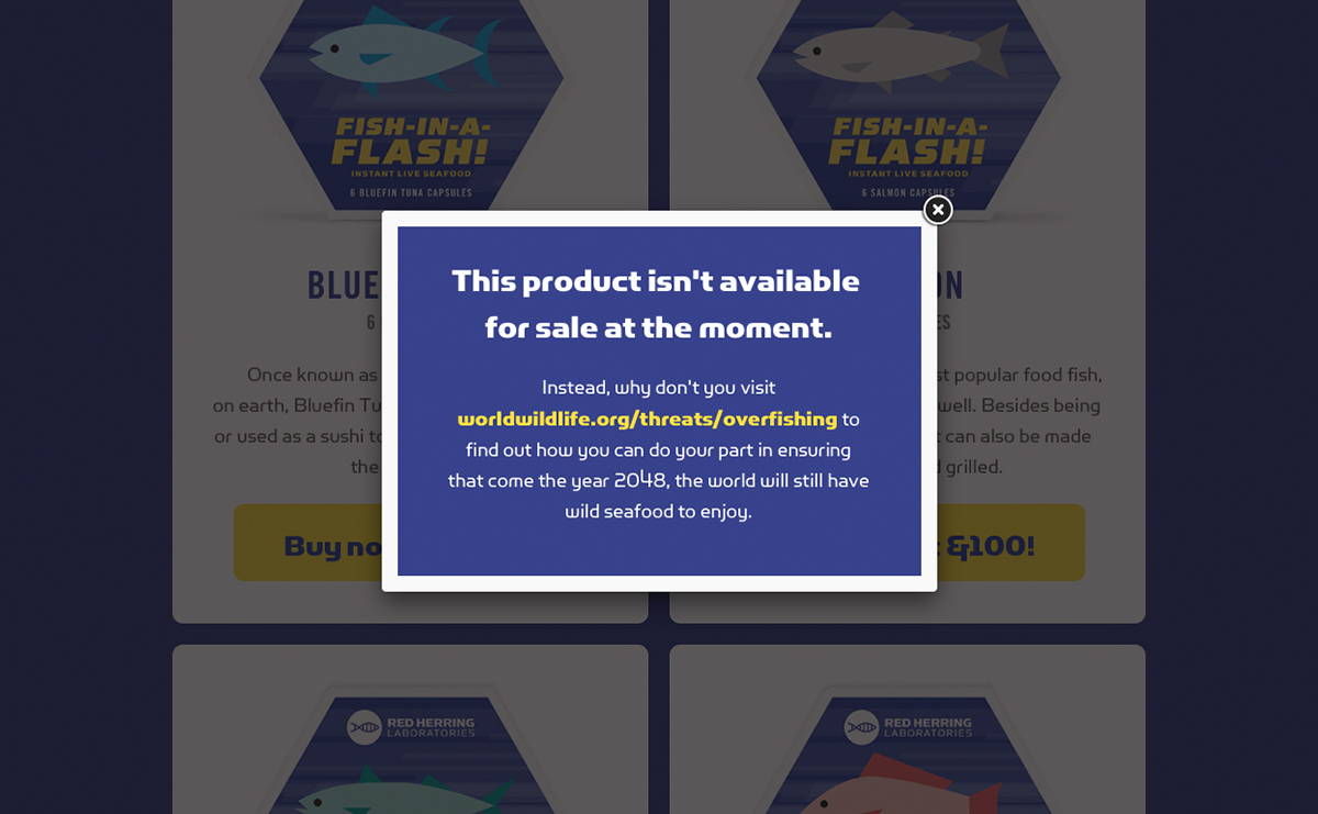 fish overfishing tuna salmon google minimal vector geometric colorful wildlife marine campaign social
