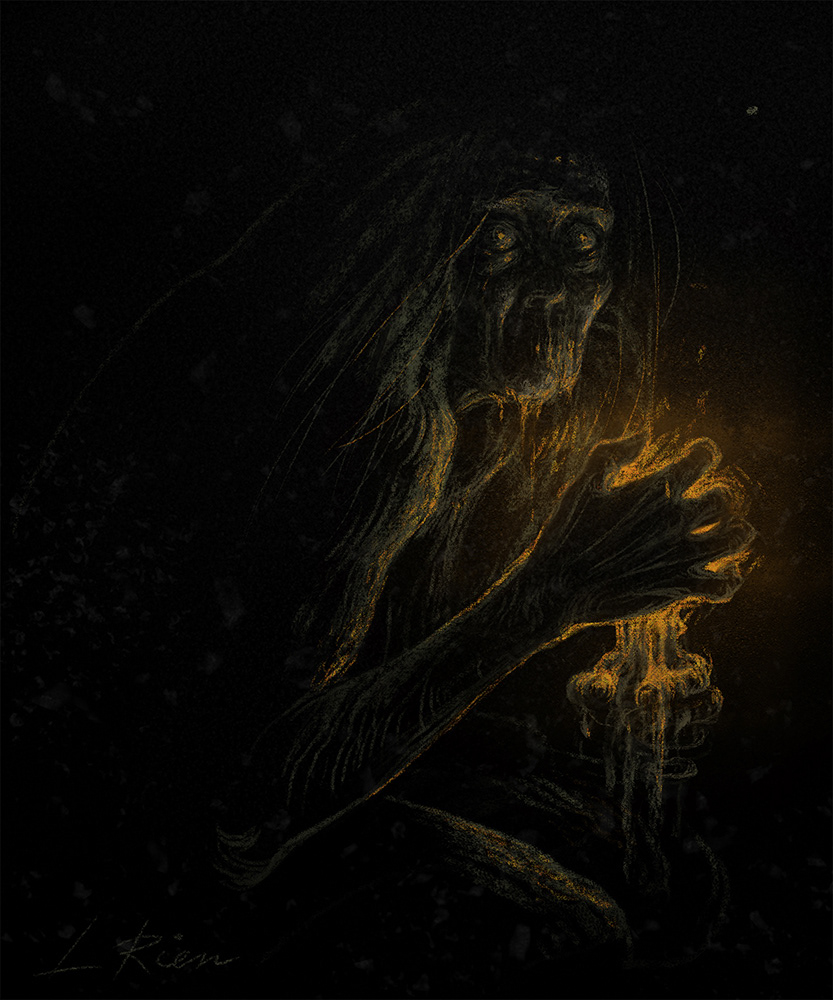 art dark Digital Art  Drawing  horror ILLUSTRATION  painting   phylosophy portrait sketch