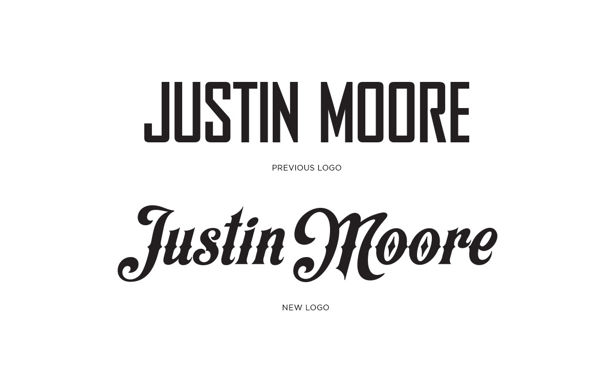 design branding  art direction  longnecks Nashville Justin Moore country Album