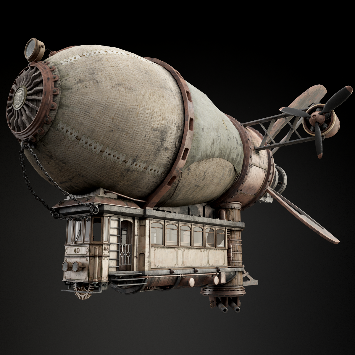 airship pirates STEAMPUNK Military mechanical