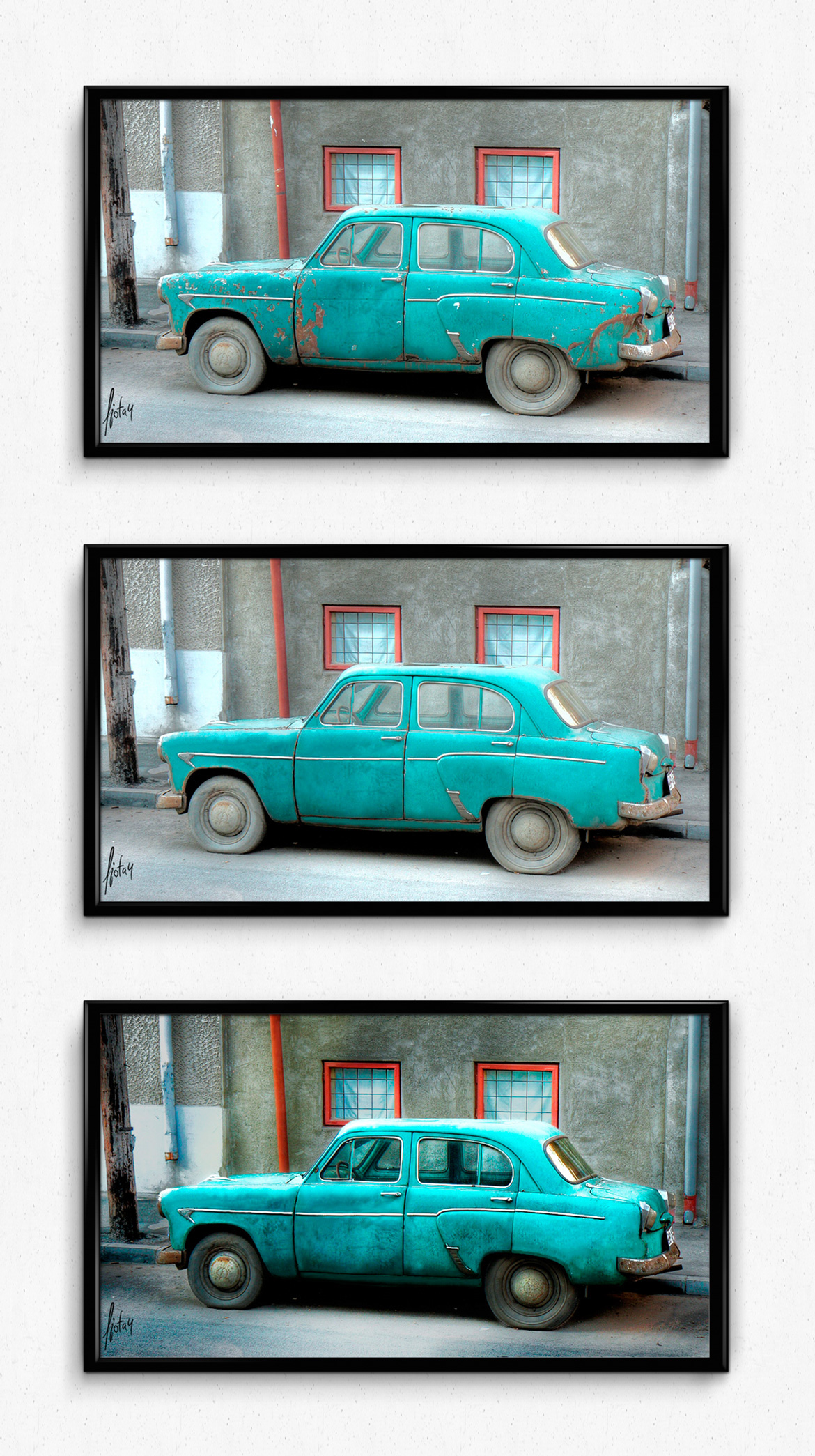 retoque digital photoshop Old car