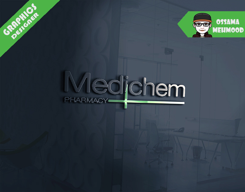 Logo Design logo design graphics design Medichem pharmacy first aid plus First Aid Samble modern