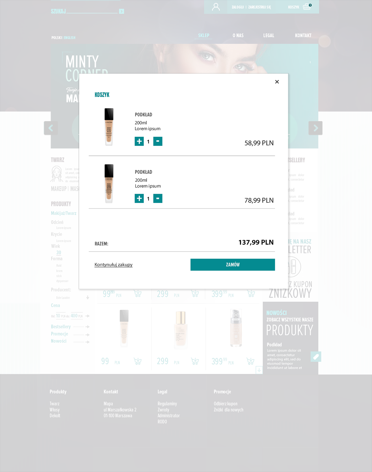 art direction  e-commerce Webdesign